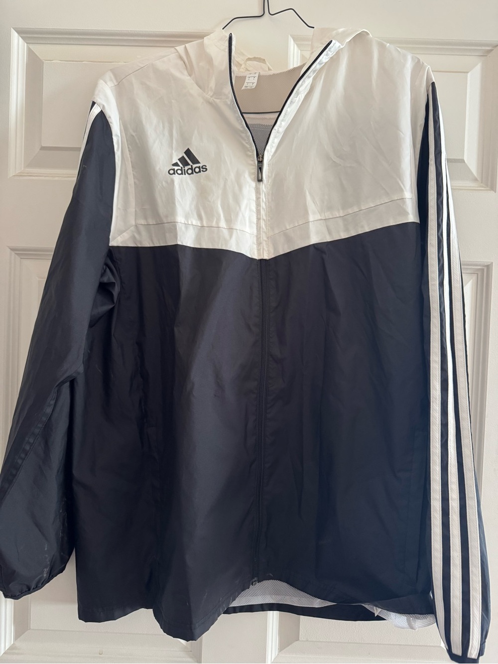 adidas White Jacket with Black Trim